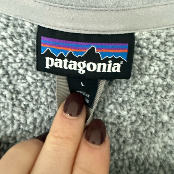 Patagonia unisex Zip-Up Sweater in Heather Gray - Picture 2 of 2